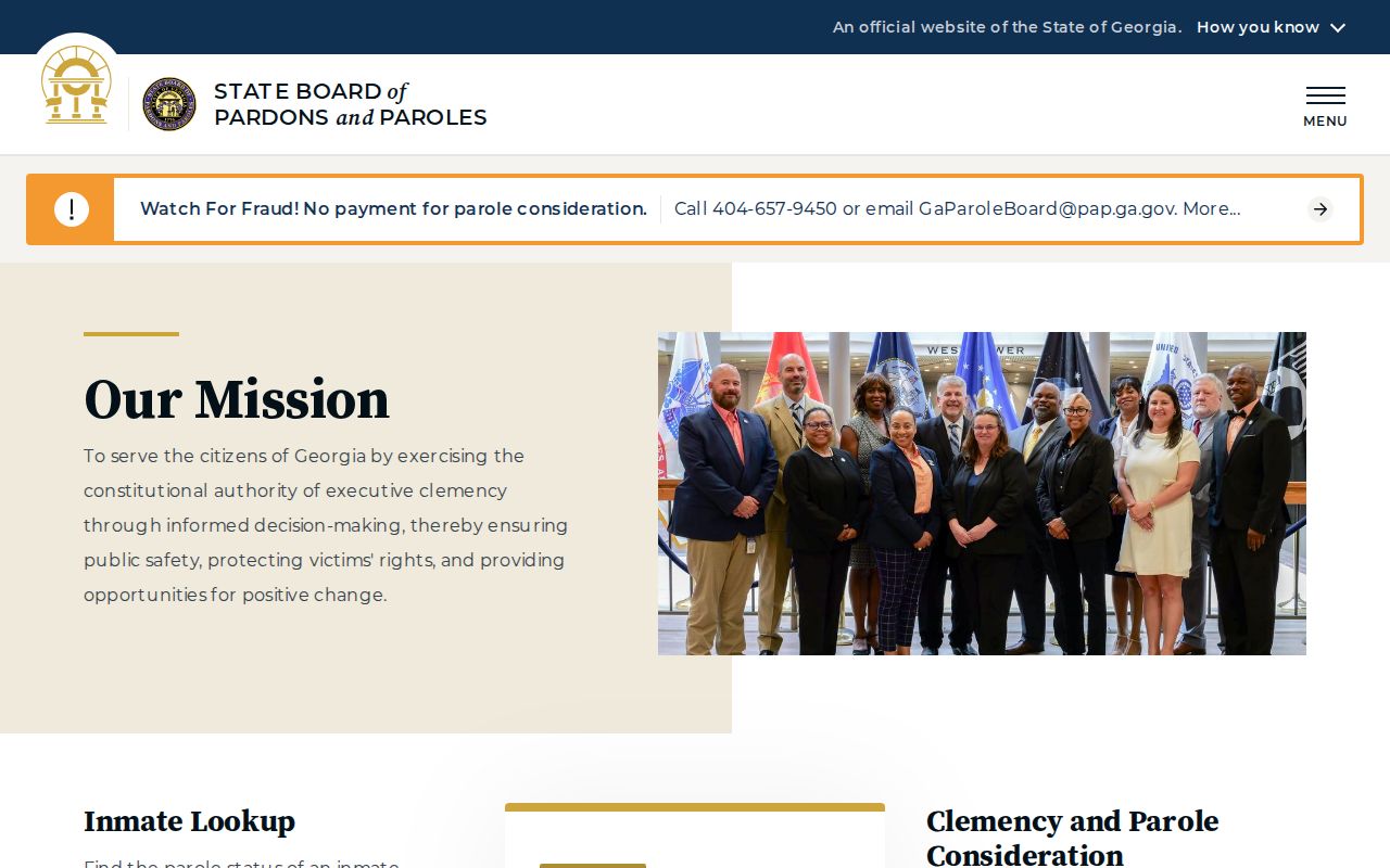 Jefferson County criminal history Georgia parole authority